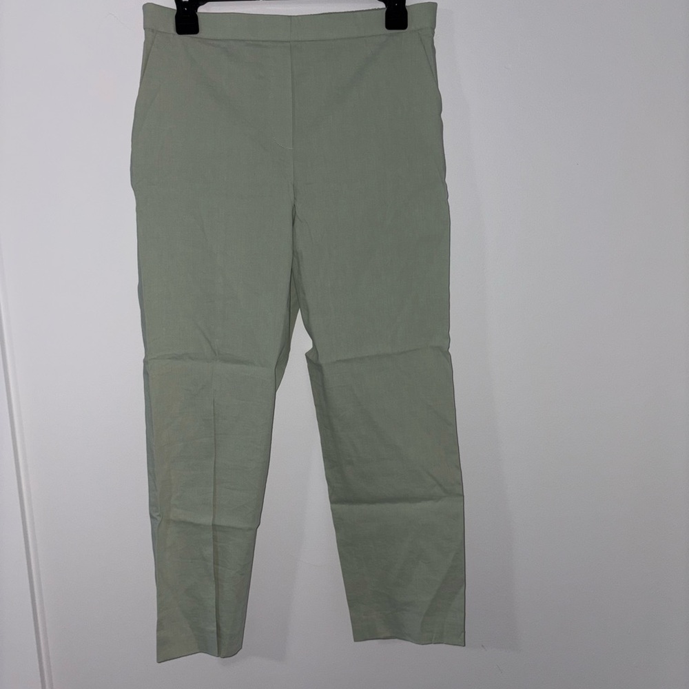 Theory Light Green Pants